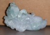 Jade carving resembling a Chinese cabbage (Standing view)